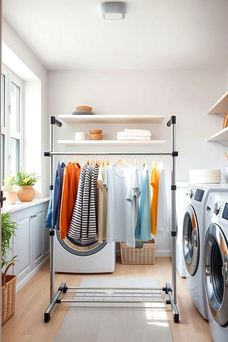 Expandable Drying Rack - 24 Laundry Room Drying Rack Ideas