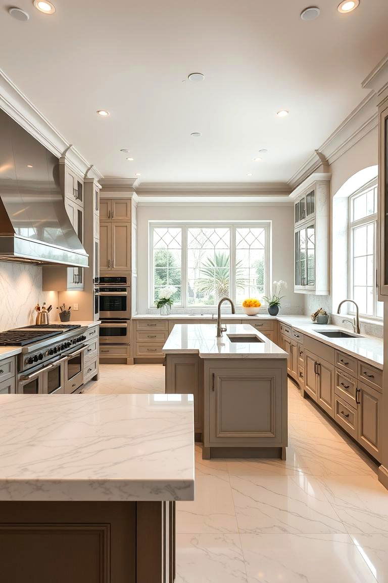 Expansive Large Kitchen Layouts - 24 Kitchen Layout Ideas
