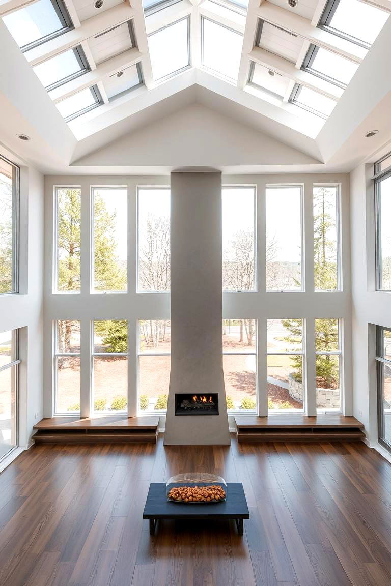 Expansive Natural Light Integration - 24 Rooms With Fireplaces With Vaulted Ceilings Features