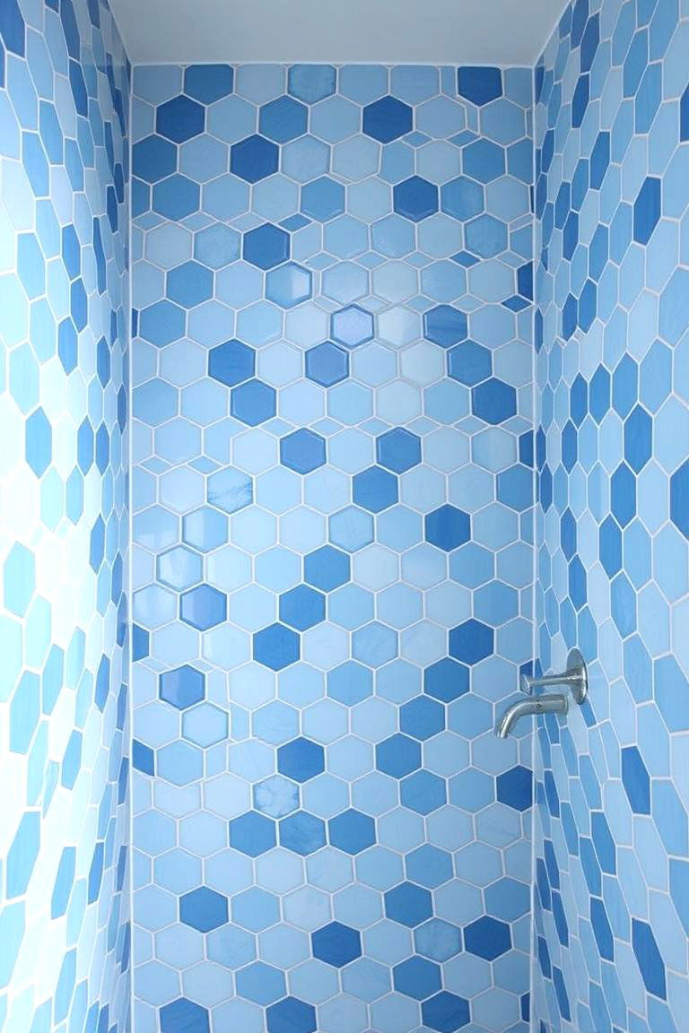 Experiment with Different Tile Shapes - 24 Bathroom Remodel Ideas