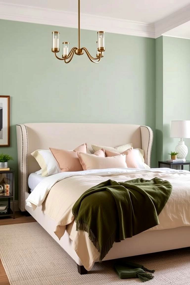 Explore Different Shades of Green and Beige - 24 Green and Beige Bedroom Ideas