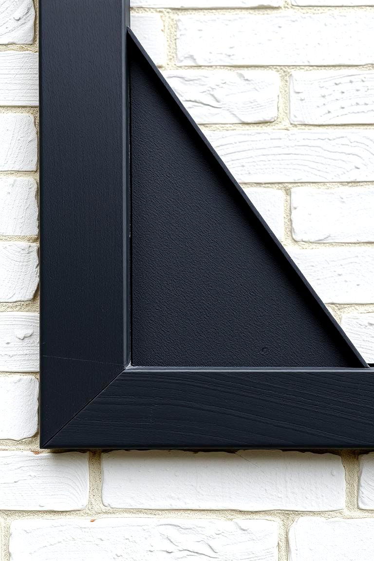Exploring Different Material Choices for Black Trim - 24 White Brick House With Black Trim