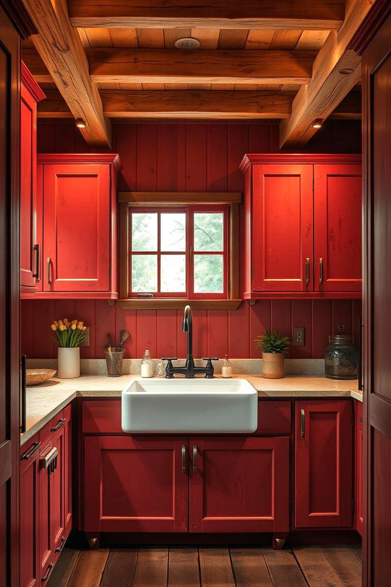 Exploring Different Shades of Red for Kitchen Cabinets - 24 Red Kitchens