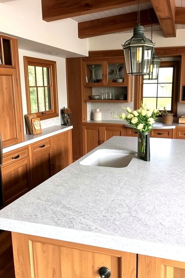 Exploring Textured Quartz Finishes - 24 Quartz Kitchen Countertops