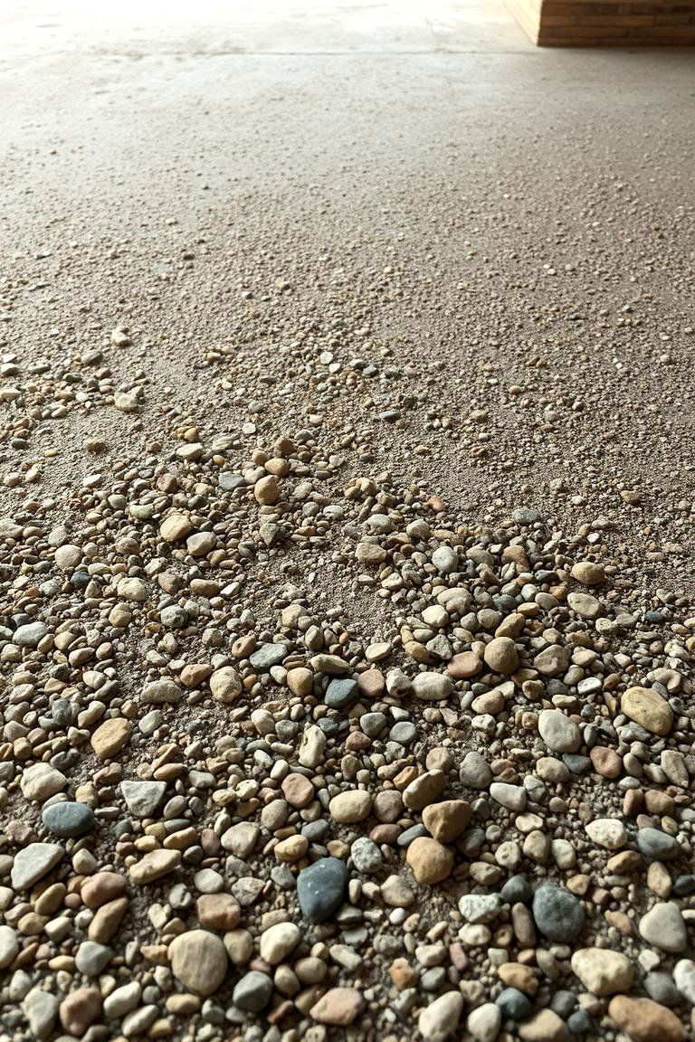 Exposed Aggregate Concrete Floor - 24 Types of Concrete Floor Finishes