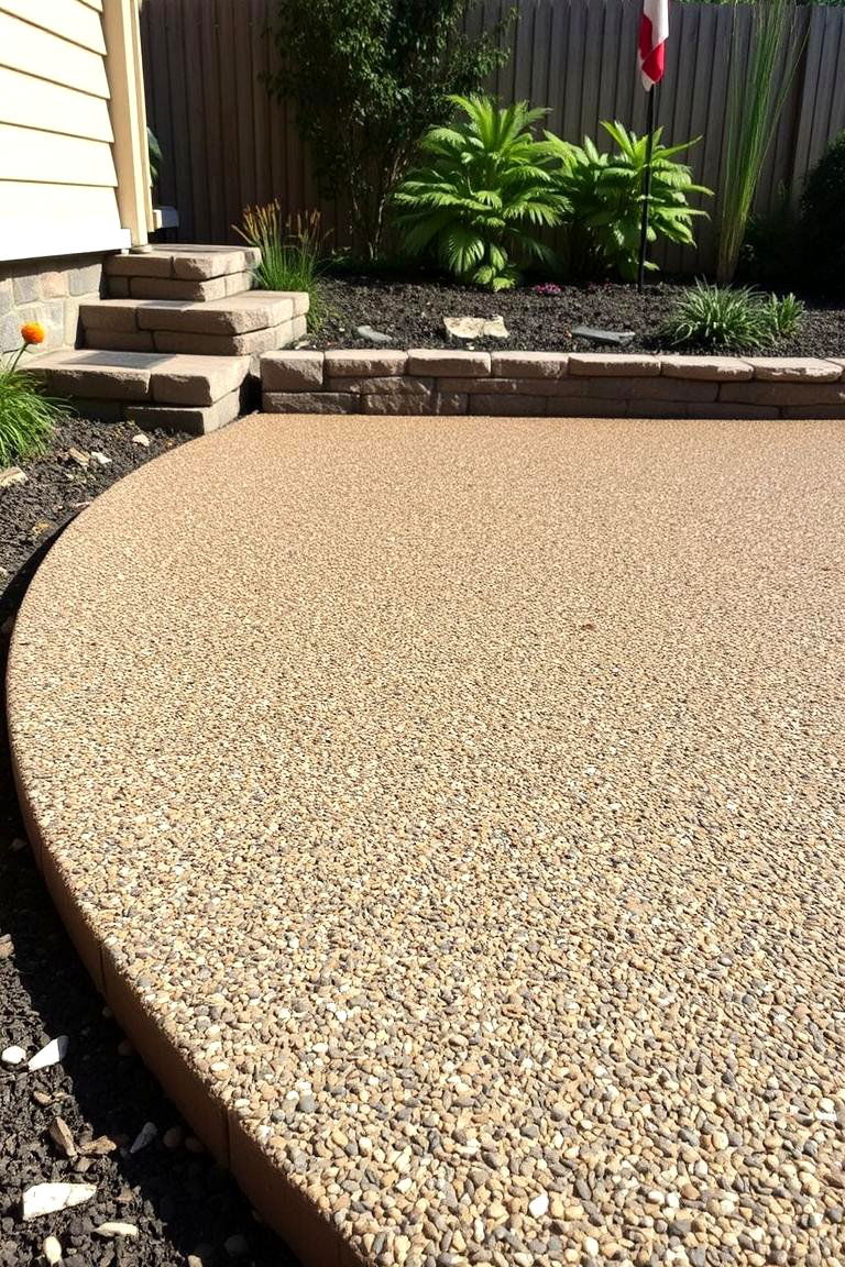 Exposed Aggregate Concrete - 24 patio tile ideas