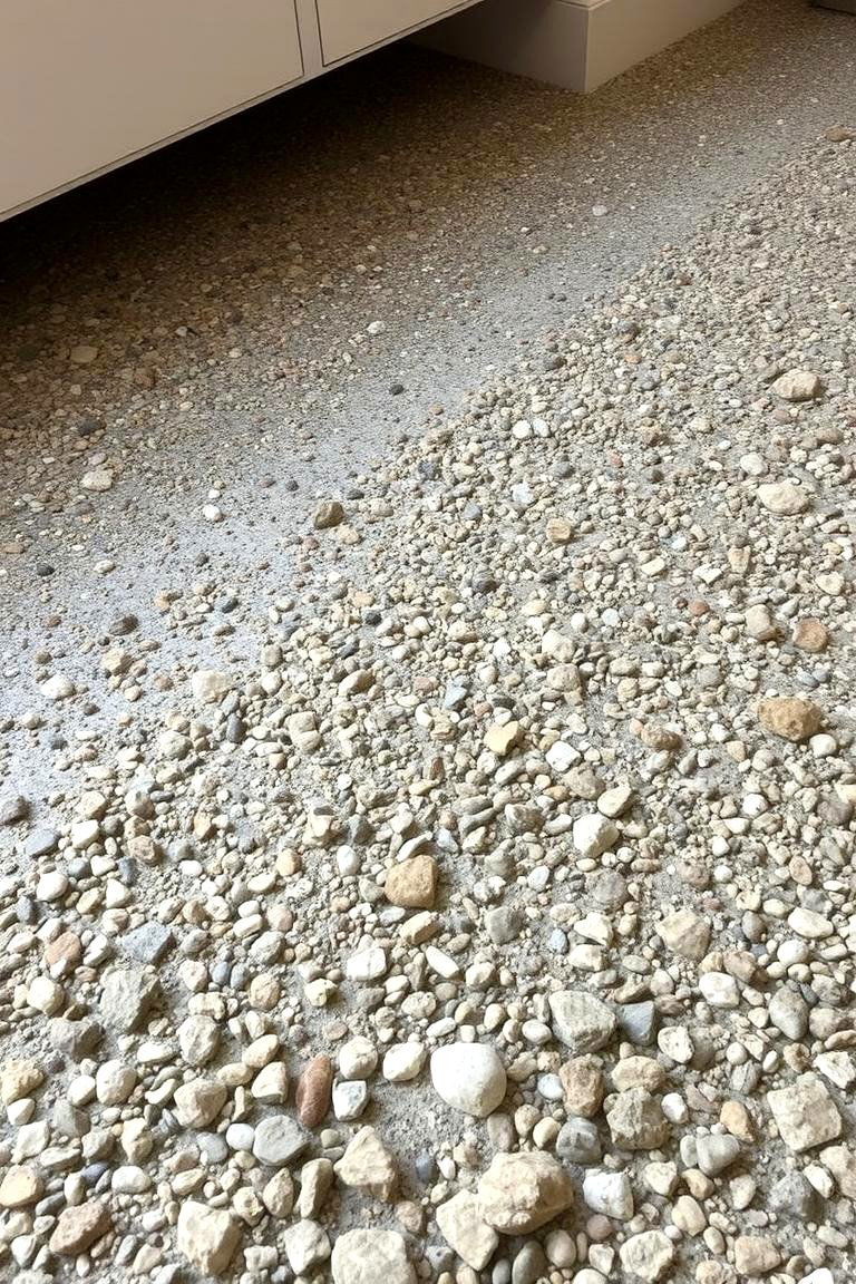 Exposed Aggregate Texture - 24 Concrete Floor Ideas
