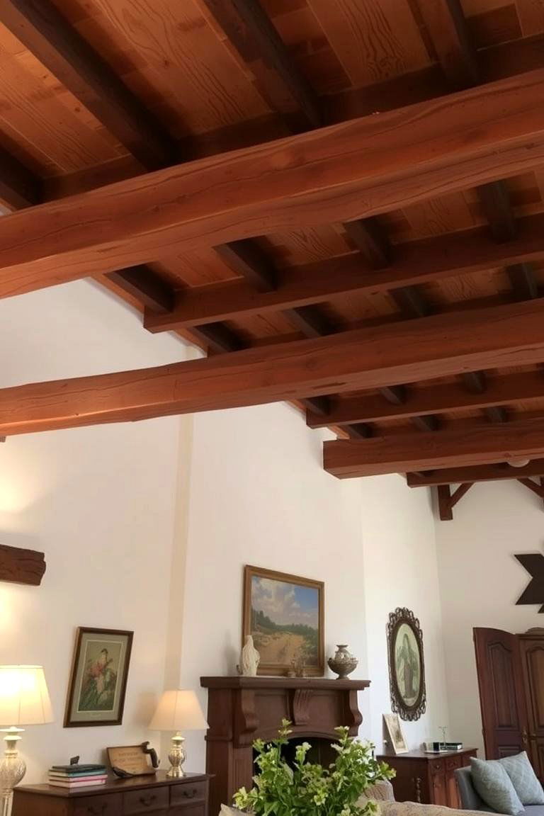 Exposed Beams Rustic Mediterranean Architectural Highlight - 24 Spanish Mediterranean House Ideas