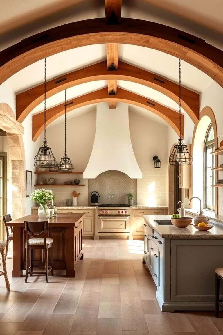 Exposed Beams and Arches - 24 Southwestern Kitchen Ideas