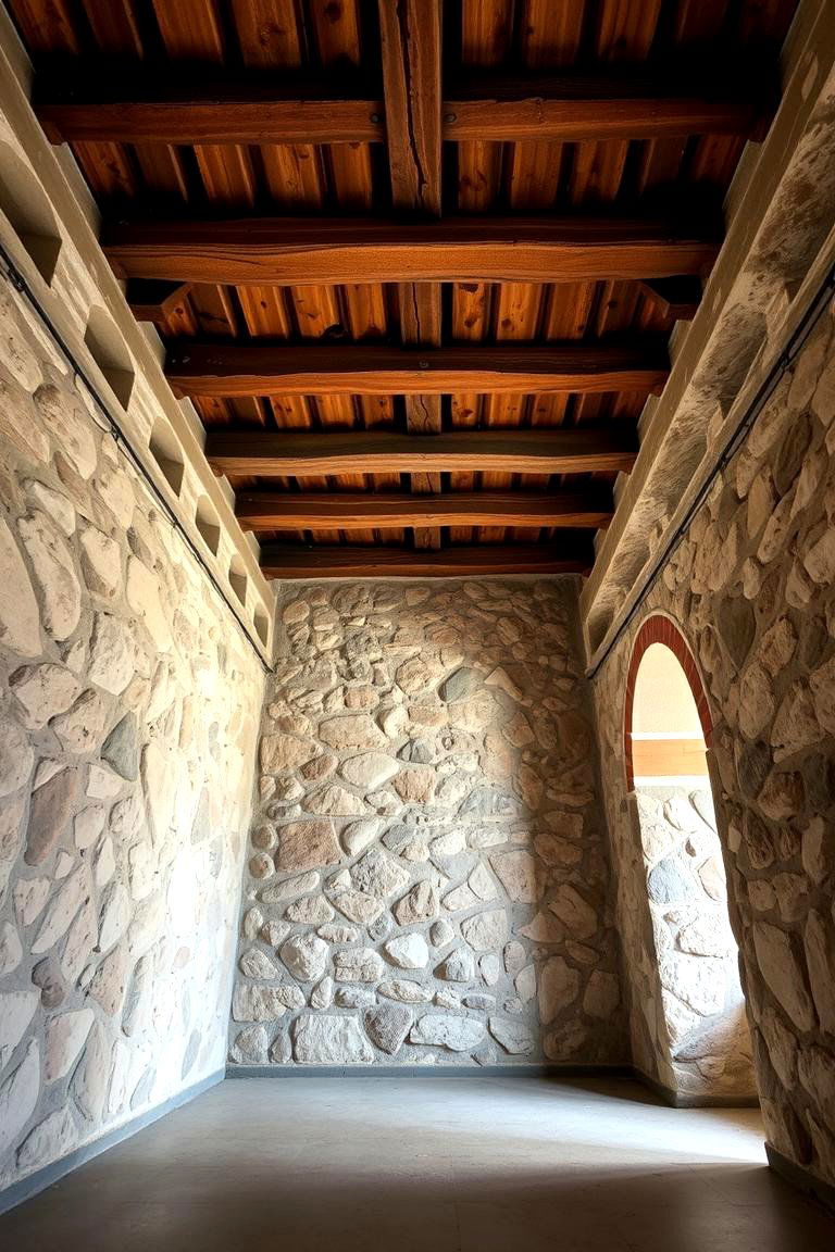 Exposed Beams and Stone Walls - 24 Rustic Kitchen Ideas