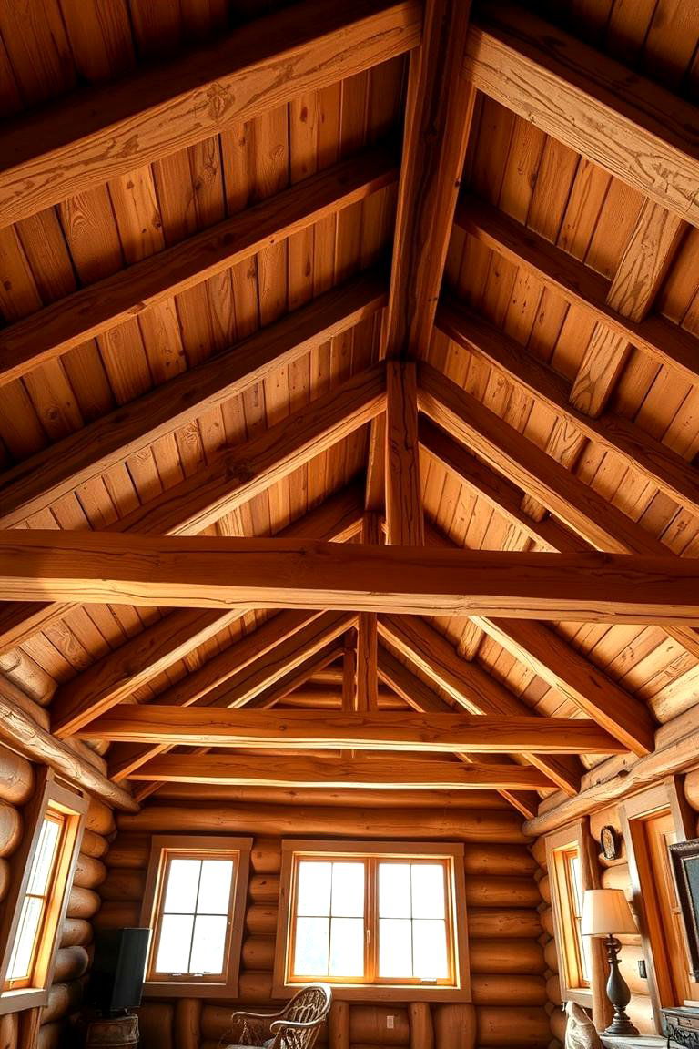 Exposed Beams and Timber Details - 24 Cabin Decor Ideas