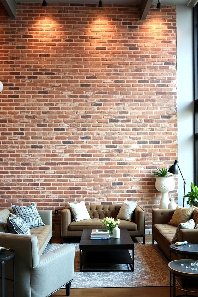 Exposed Brick Walls - 24 Barndominium Interior Ideas