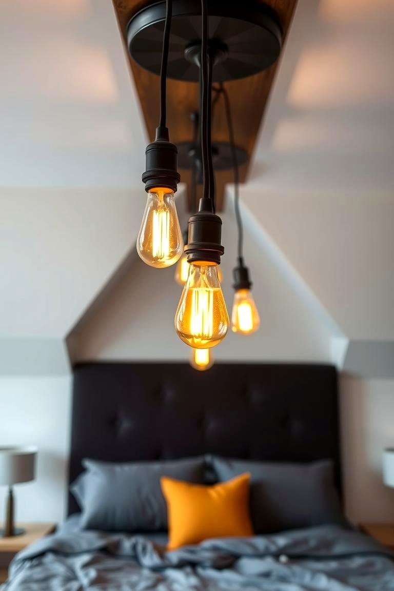 Exposed Bulb Light Fixtures - 24 Bedroom Lighting Ideas