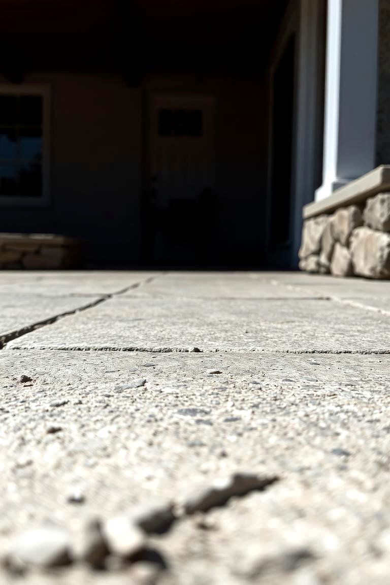Exposed Concrete Texturing - 24 Concrete Patio Ideas on a Budget