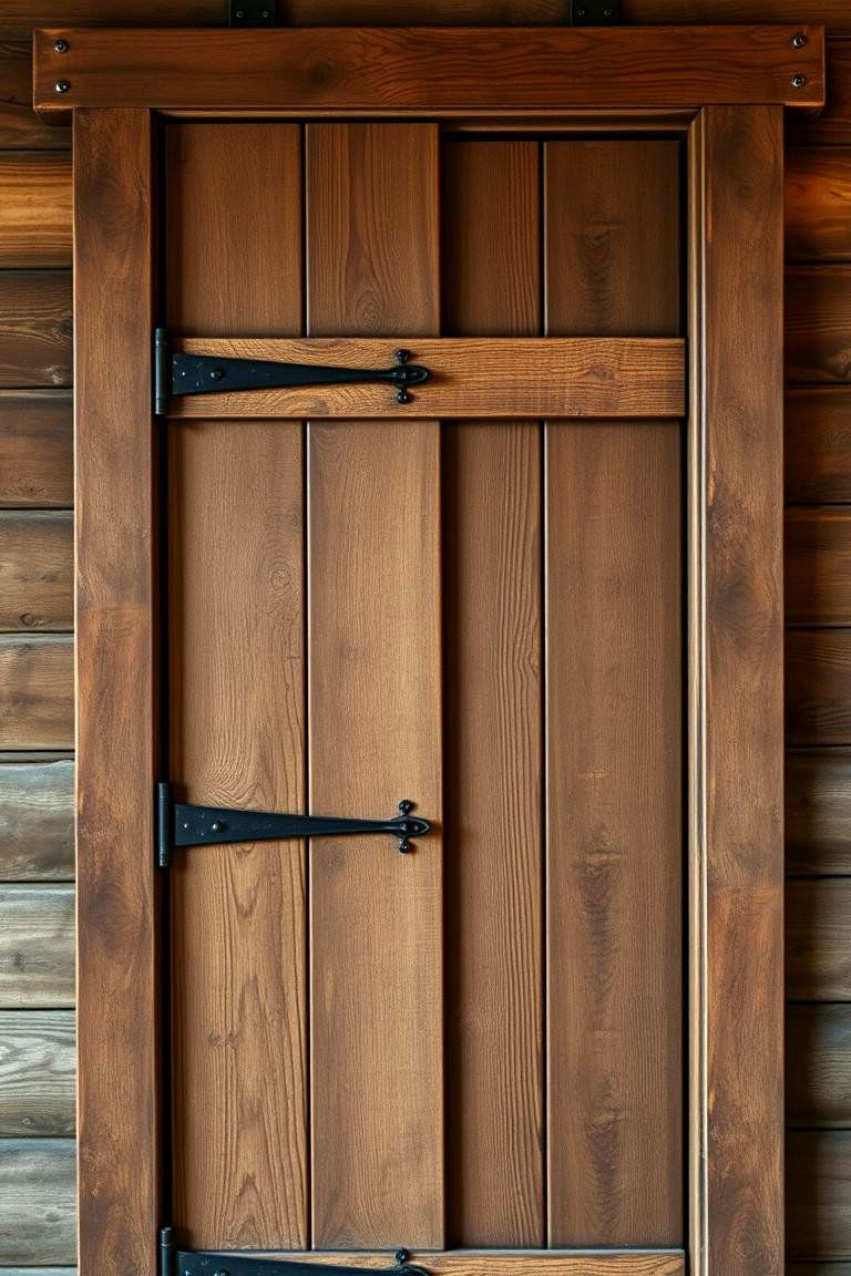 Exposed Hardware Details - 24 Farmhouse Front Door Ideas