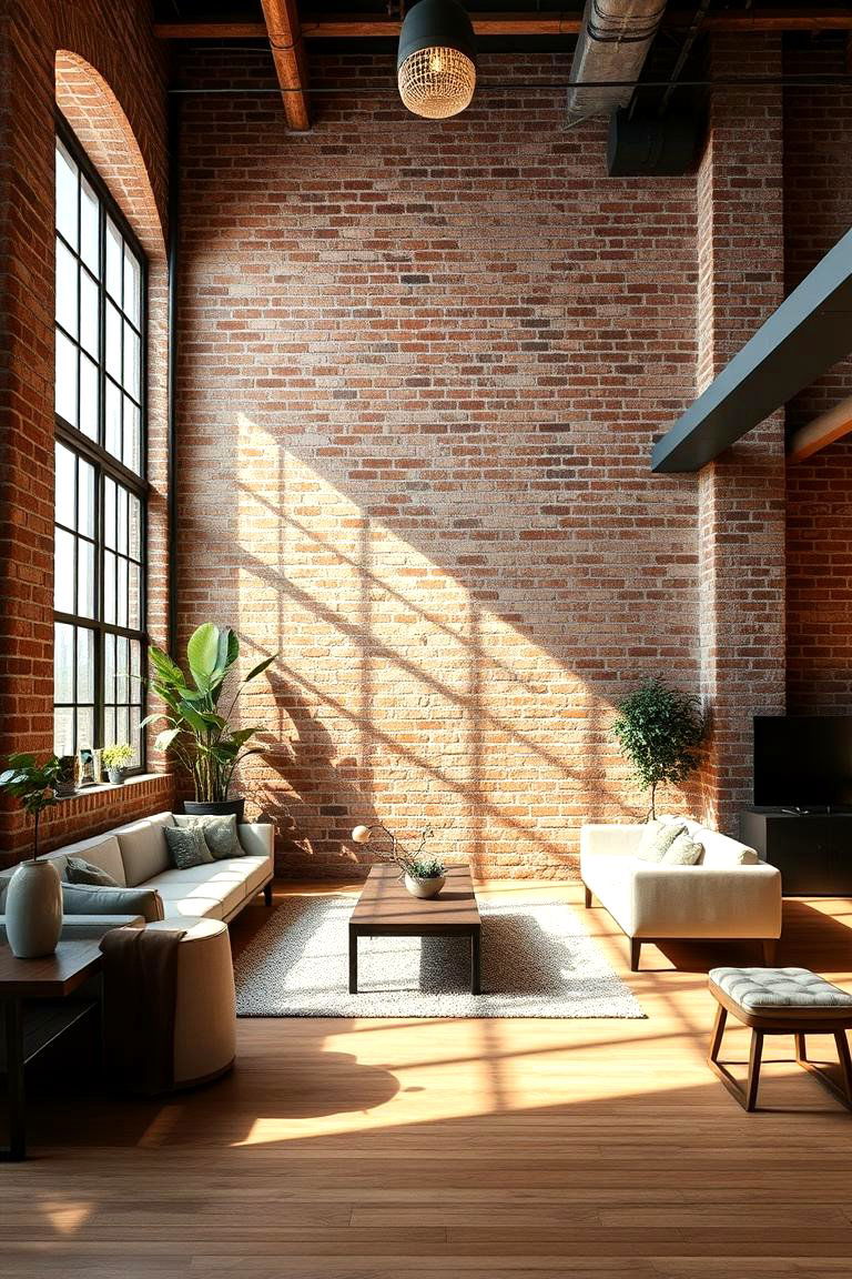 Exposed Industrial Brick Style - 24 Brick Wallpaper Ideas