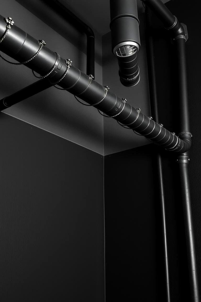 Exposed Pipes or Ductwork - 24 Grunge Aesthetic Room Decor Ideas