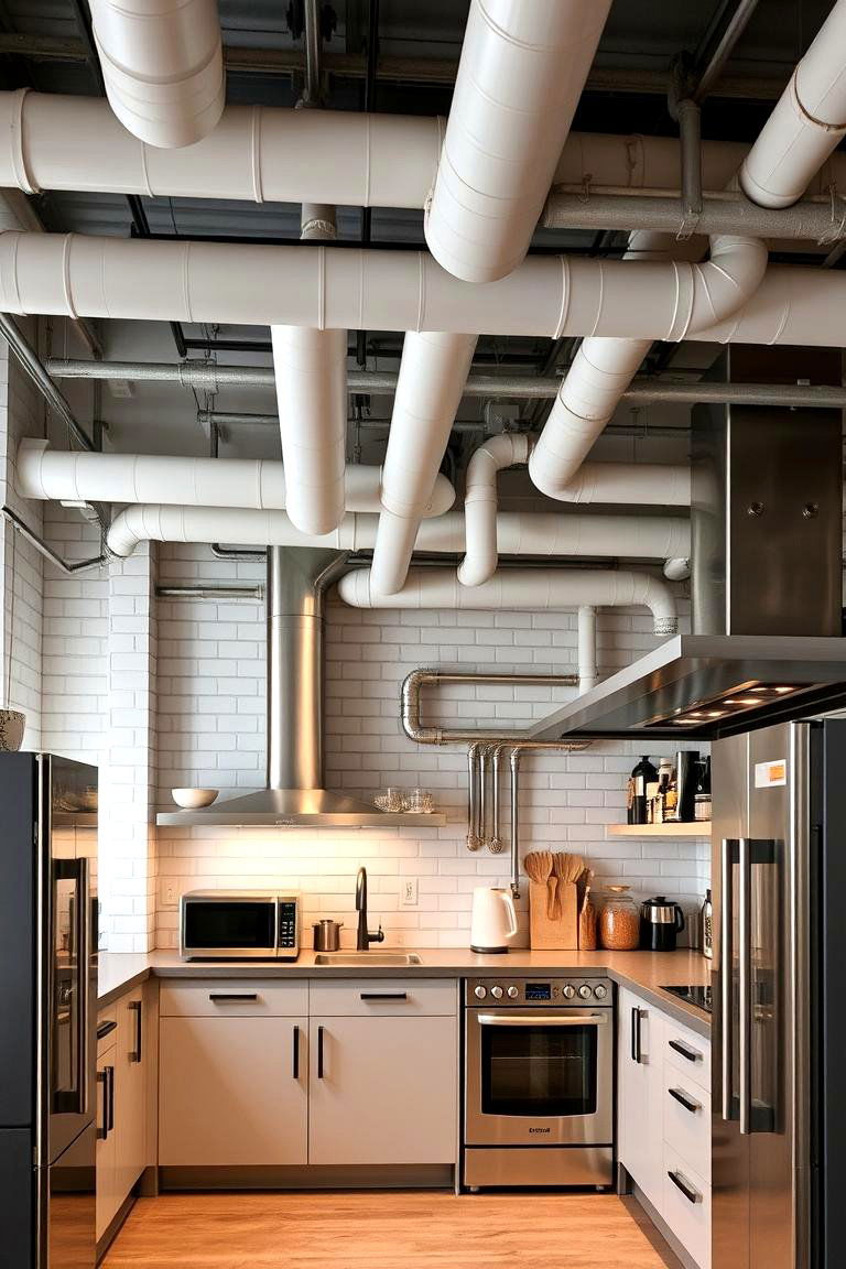 Exposed Pipes - 24 Accent Ceiling Ideas