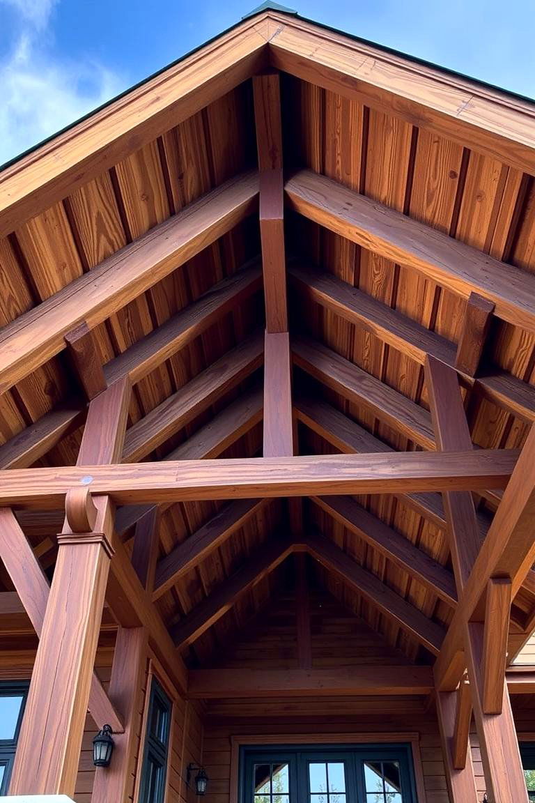 Exposed Rafters and Beams - 24 Craftsman Style House Exterior Ideas