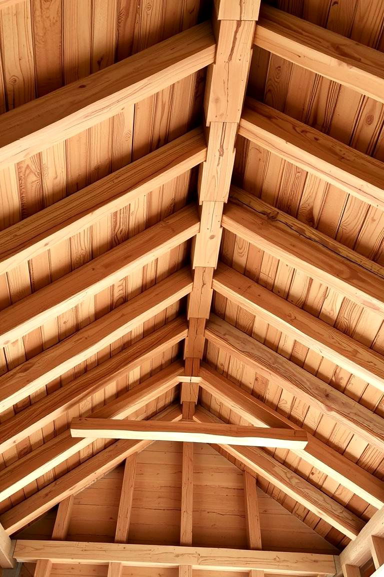 Exposed Rafters with Natural Charm - 24 Shed Ceiling Ideas