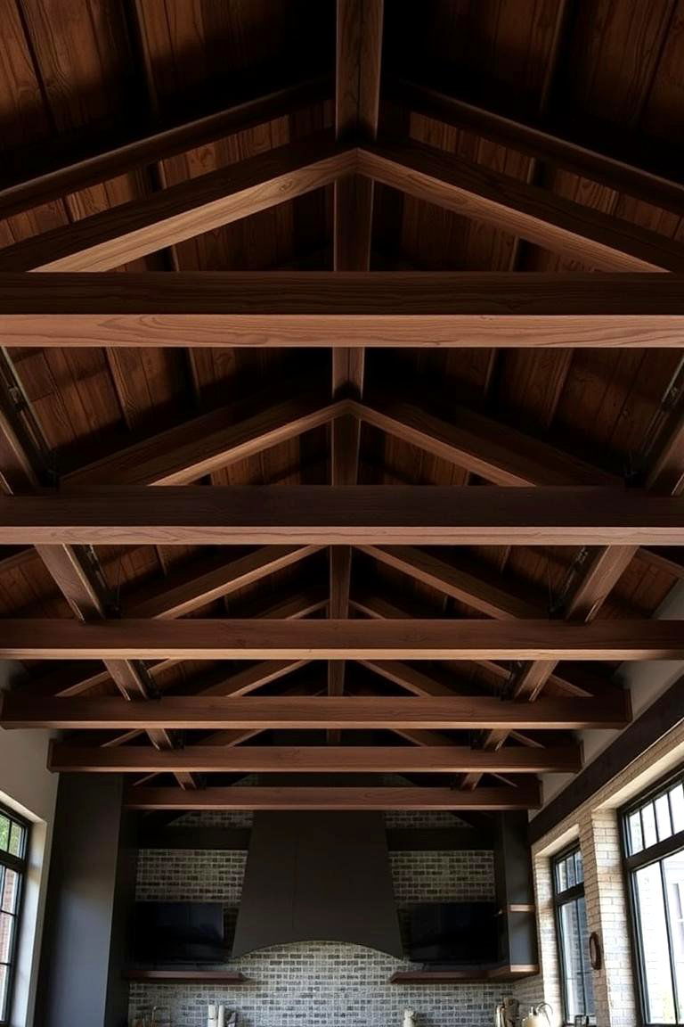 Exposed Rafters - 24 Wood Ceiling Kitchen Ideas