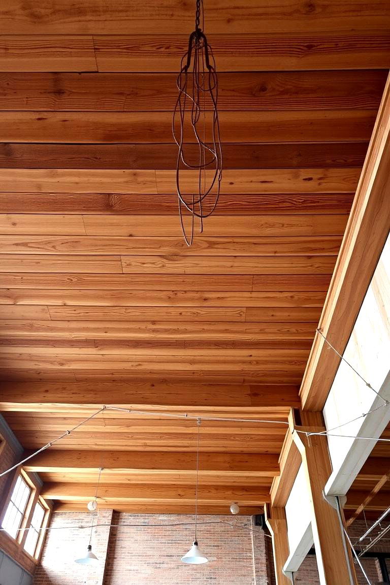 Exposed Wood Ceilings - 24 Industrial Decor Ideas