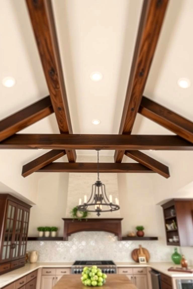 Exposed Wooden Beams - 24 Tuscan Kitchen Design Ideas