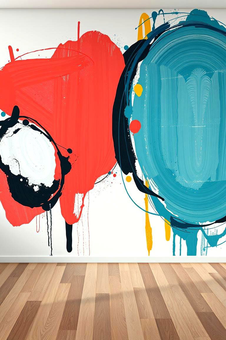 Expressive Abstract Art - 24 Boys Room Paint Ideas