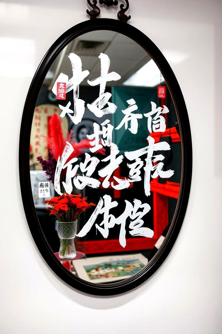 Expressive Calligraphy - 24 Mirror Painting Ideas
