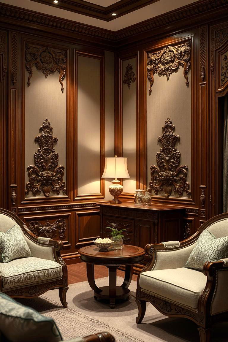 Exquisite Carved Wood Details - 24 Chinoiserie Bedroom Ideas