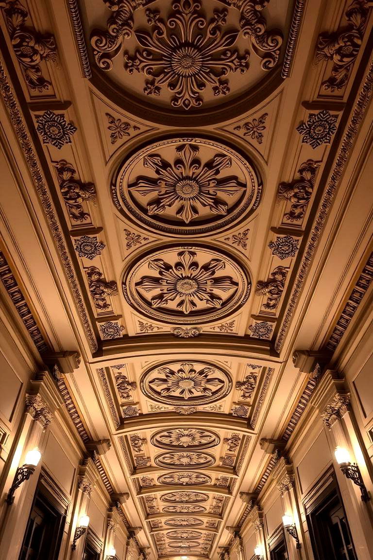 Exquisite Ceiling Medallions - 24 Victorian Hallway Ideas