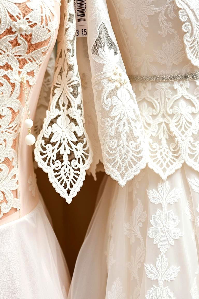 Exquisite Lace Detailing - 24 Bridgerton Wedding Ideas