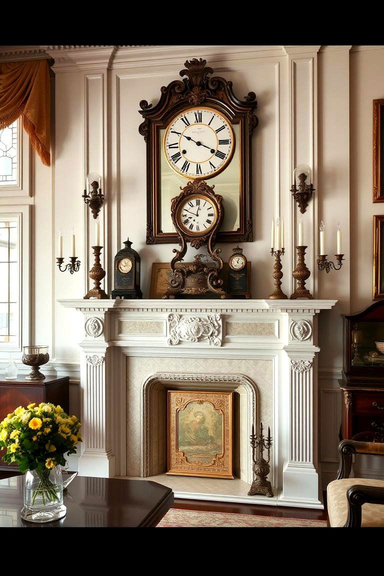 Exquisite Mantel Decor - 24 Victorian Living Room Ideas