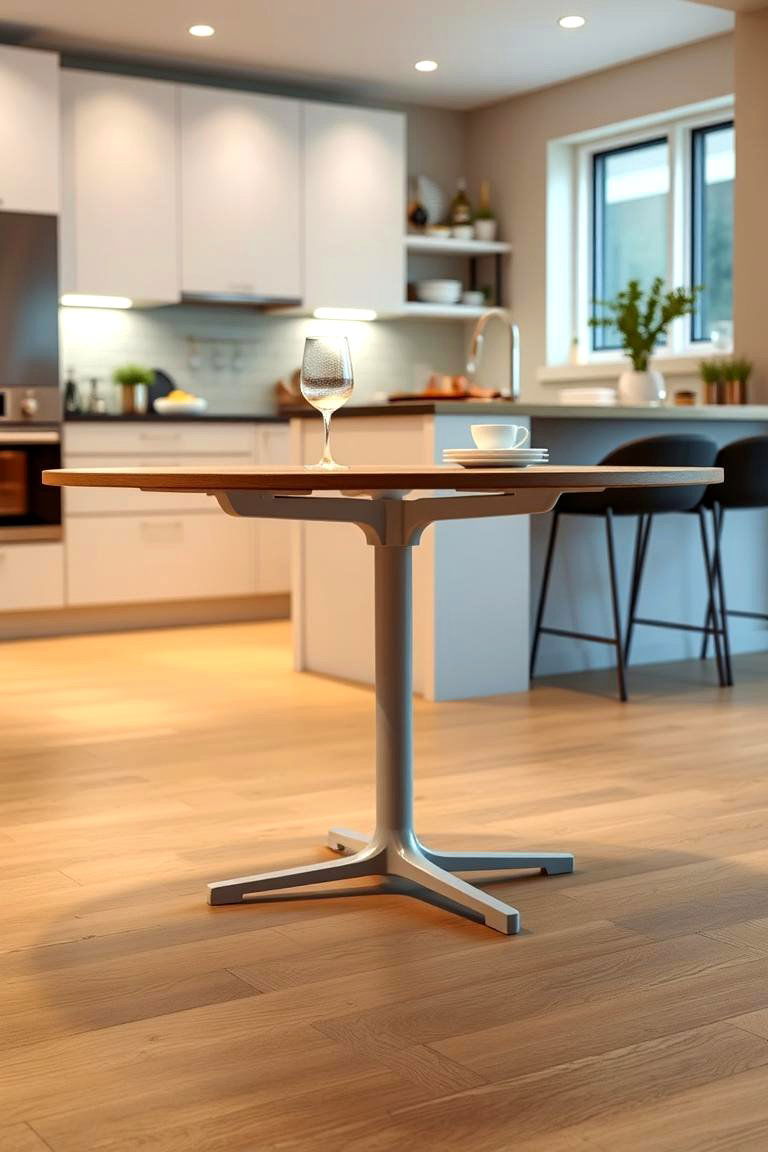 Extendable Bistro Table Solution - 24 Small Kitchen Table Ideas