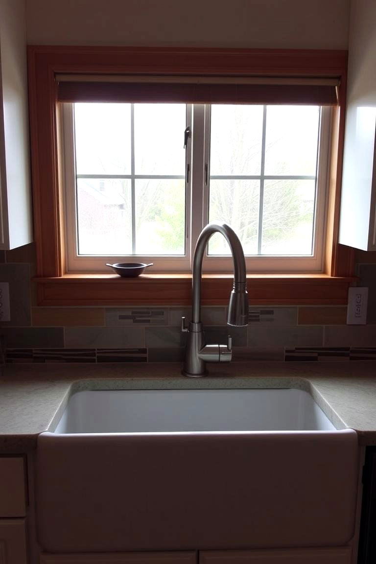 Extendable Faucet Feature - 24 Kitchen Window Ideas Over Sink