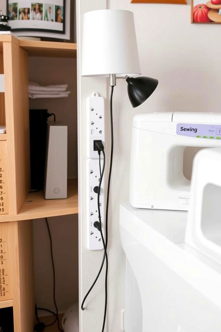 Extension Cord and Power Strip - 24 Sewing Room Ideas