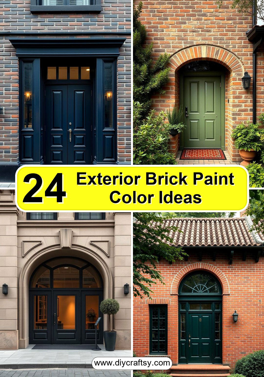 Exterior Brick Paint Color Ideas