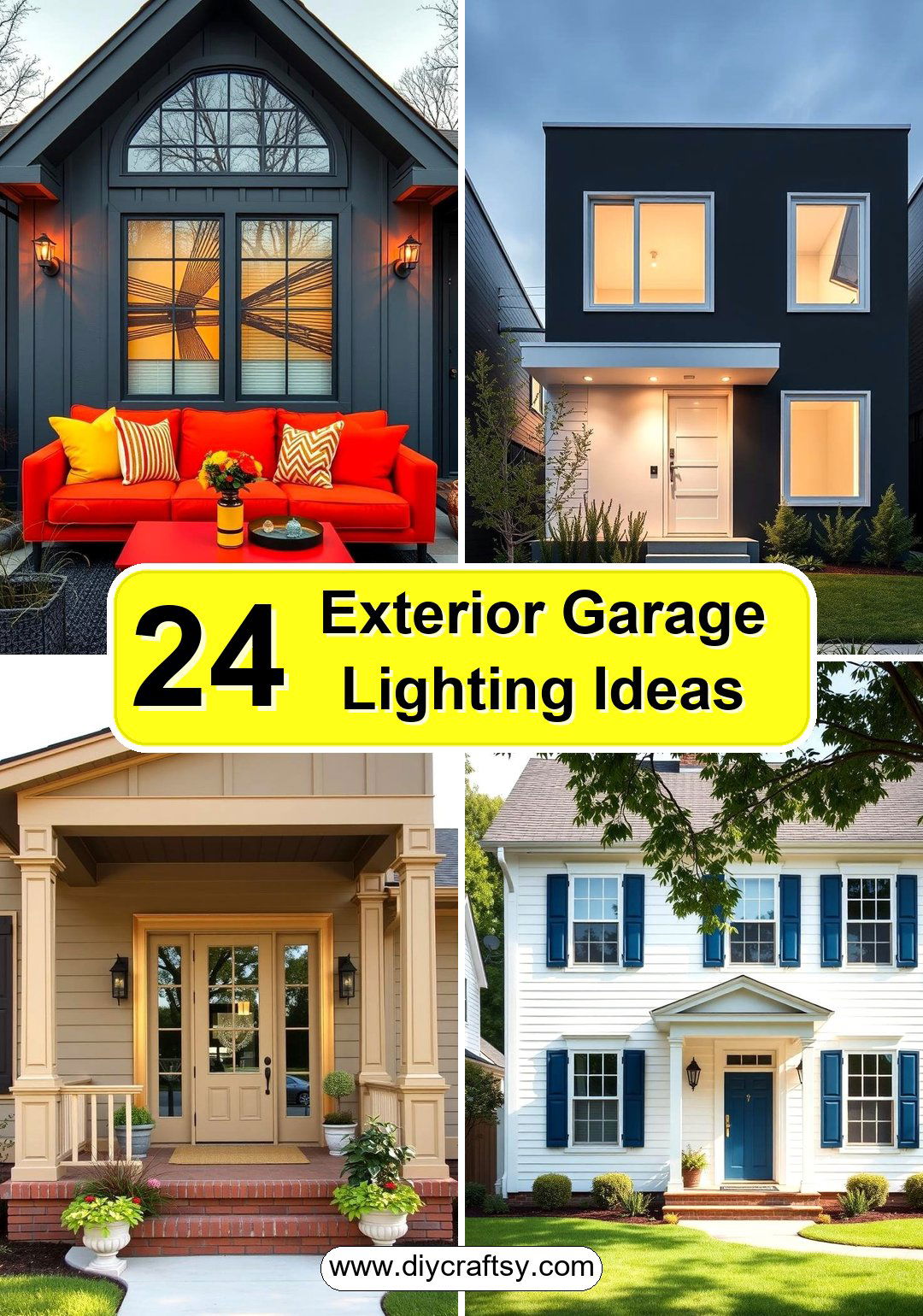 Exterior Garage Lighting Ideas
