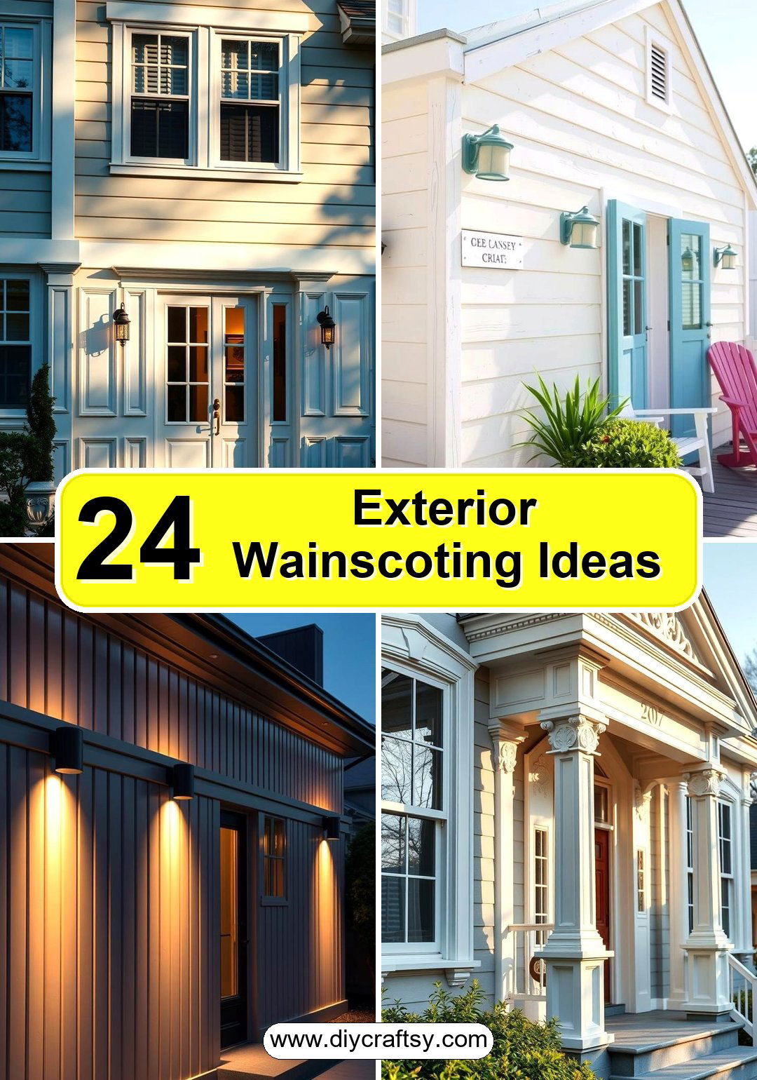 Exterior Wainscoting Ideas