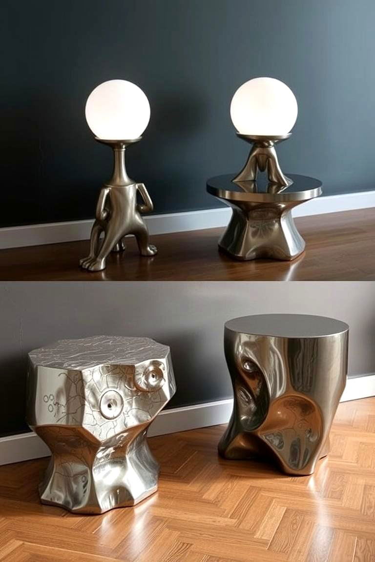 Extraterrestrial Themed Bedside Tables - 24 galaxy space-themed bedroom ideas