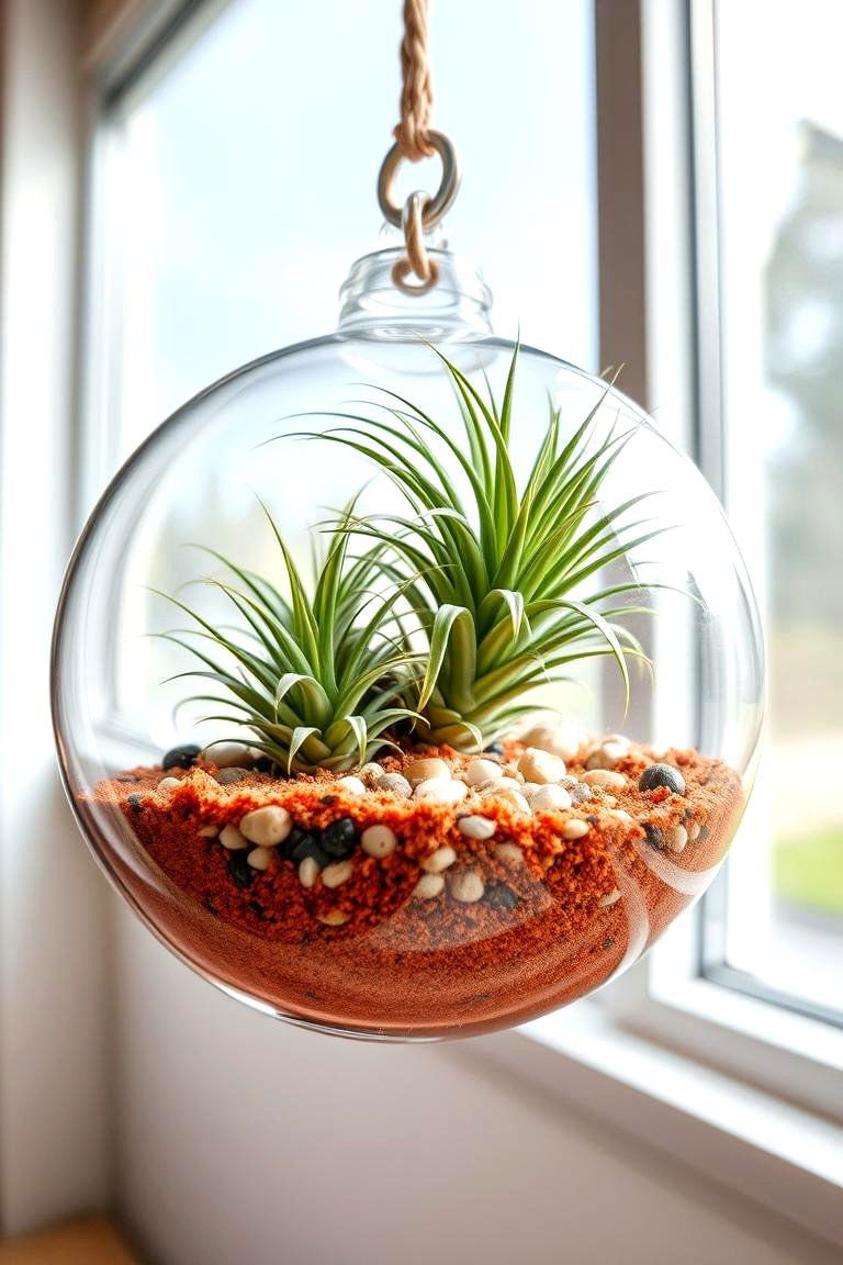 Eye Catching Hanging Terrarium - 24 Terrarium Ideas