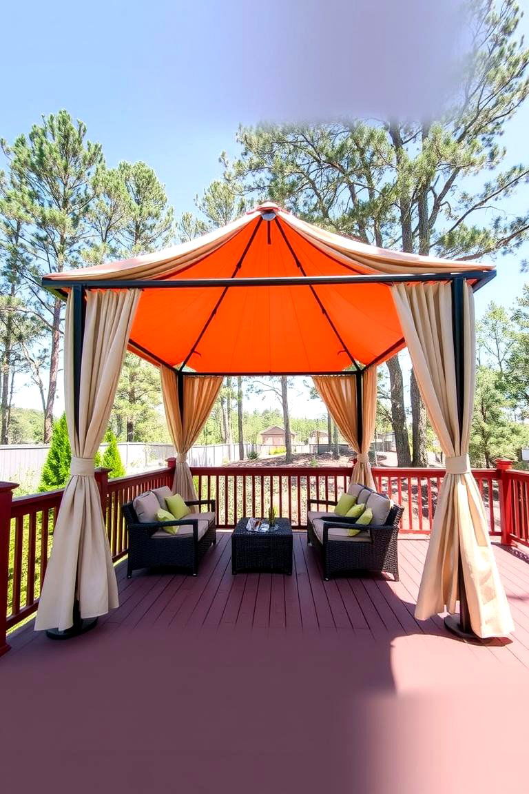Fabric Canopy Gazebo - 24 Gazebo on Deck Ideas