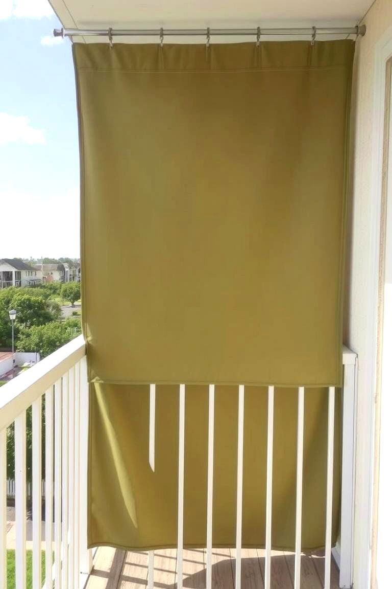 Fabric Privacy Screens - 24 Balcony Privacy Ideas