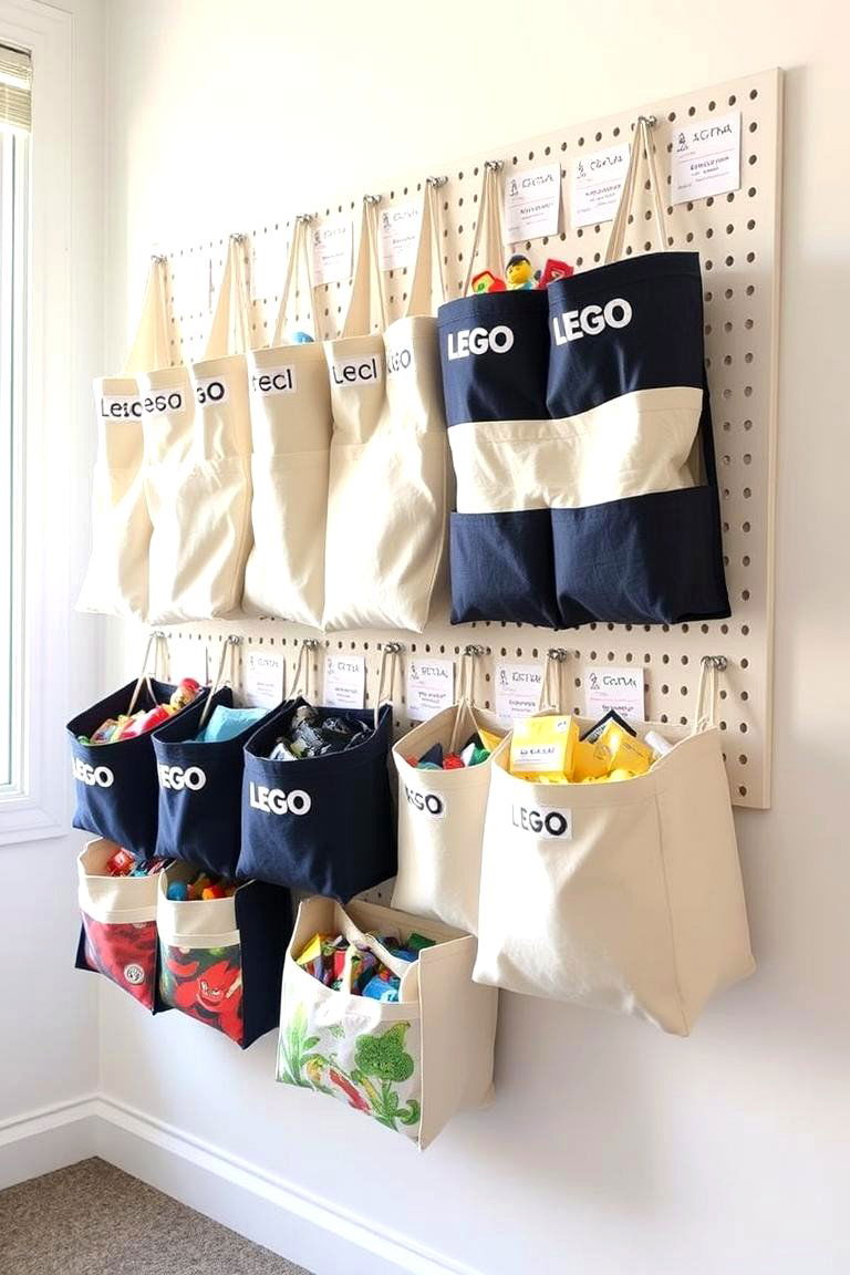 Fabric Storage Bags for LEGO - 24 Lego Storage Ideas
