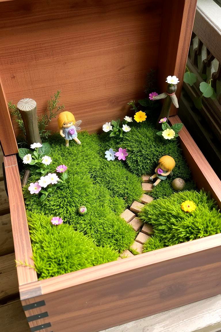 Fairy Garden in a Wooden Box - 24 Fairytale Wedding Ideas