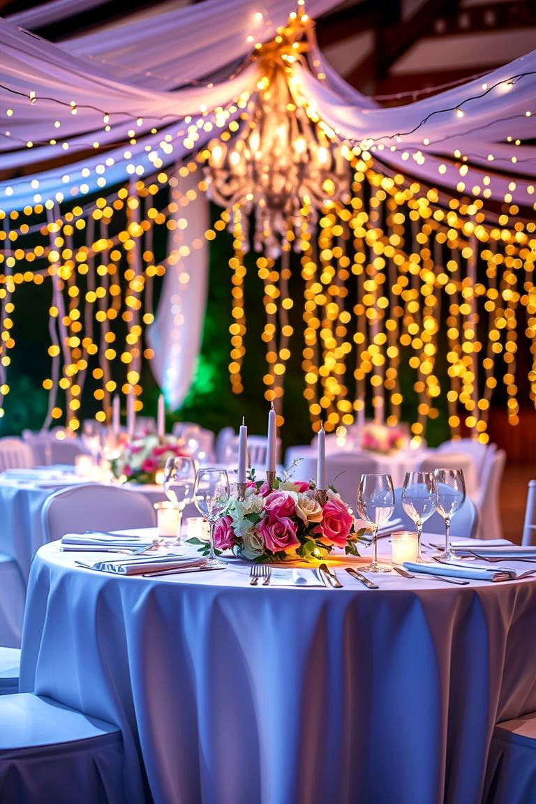 Fairy Light Magic - 24 Wedding Table Decoration Ideas