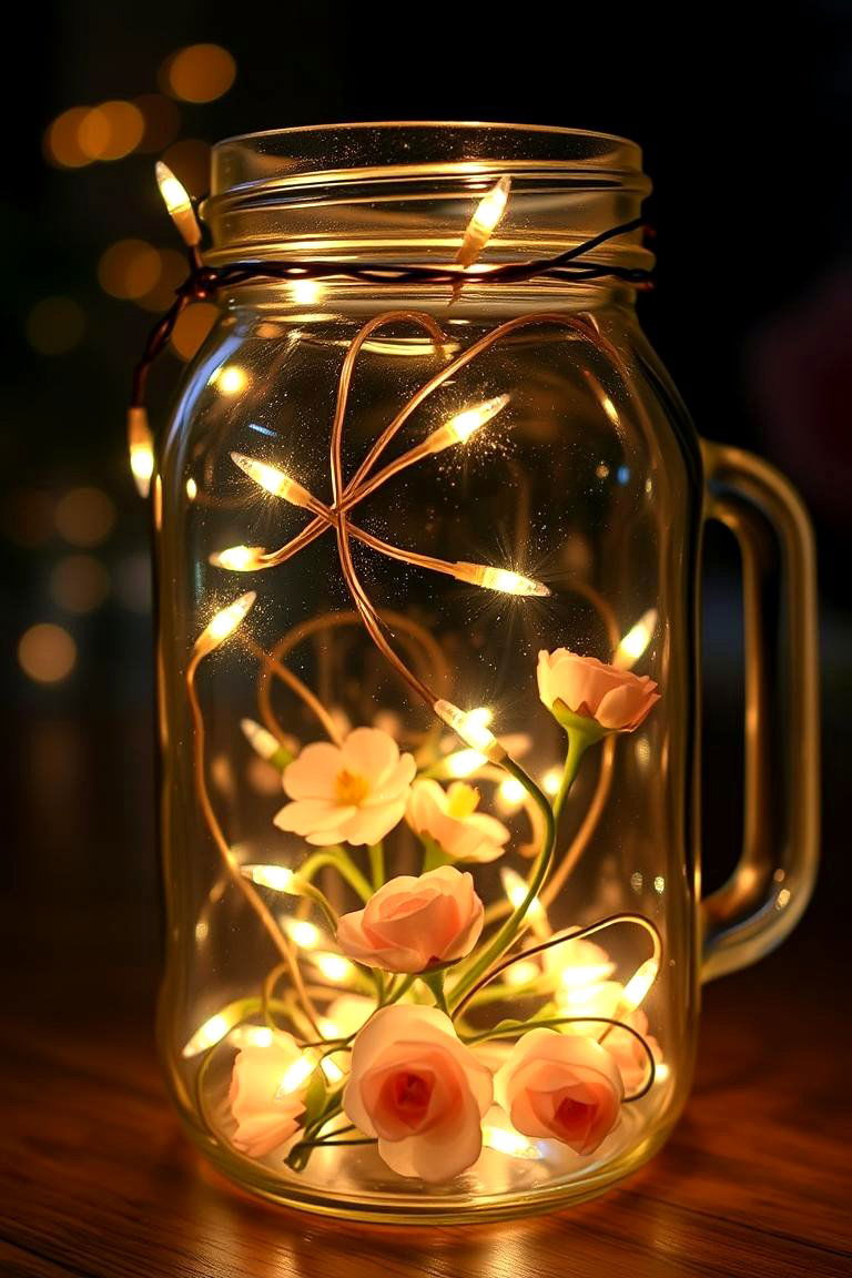 Fairy Tale Magic Enchanting Jar Illumination - 24 Mason Jar Wedding Centerpieces