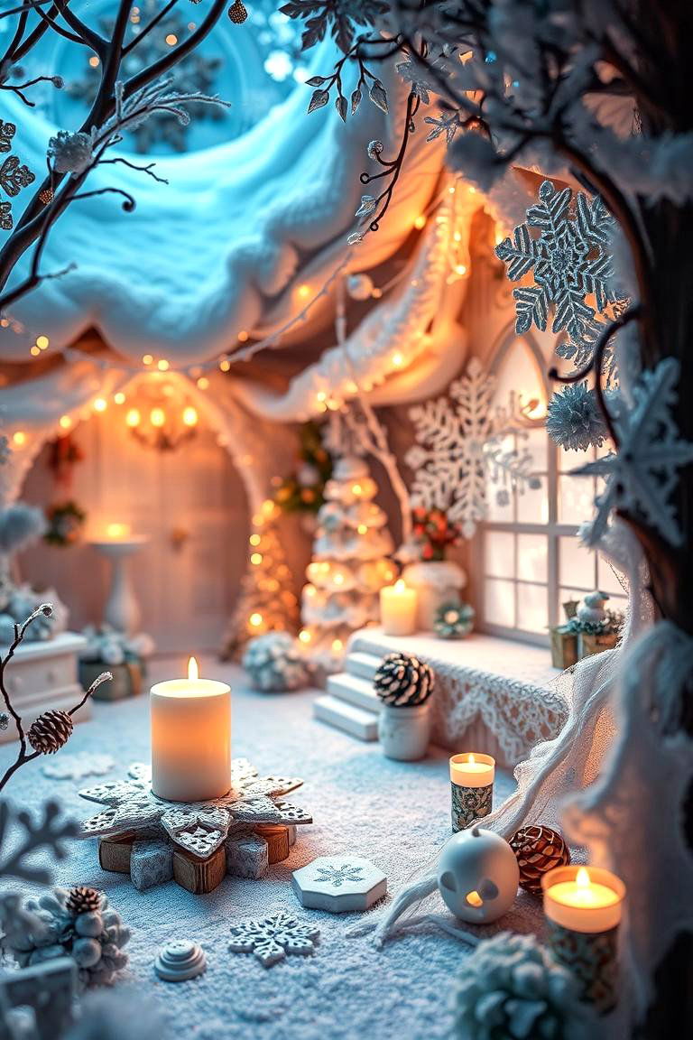 Fairytale Snowflake Details - 24 Winter Wedding Ideas