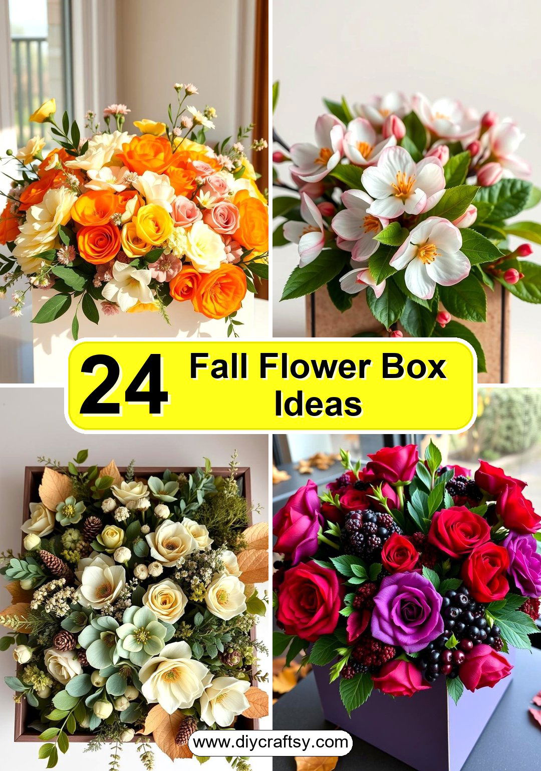 Fall Flower Box Ideas