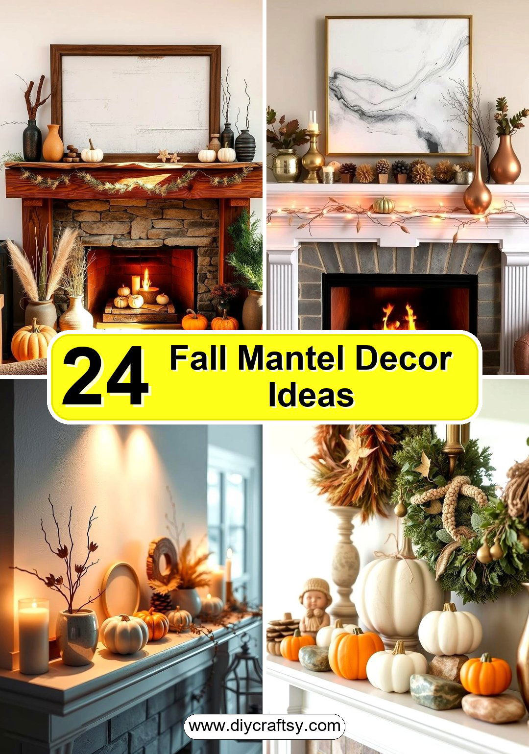 Fall Mantel Decor Ideas